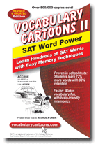 Vocabulary Cartoons, SAT Word Power from Heads Up Now